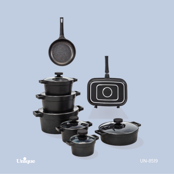 سرویس 15 پارچه مشکی دیاموند  UN-8519