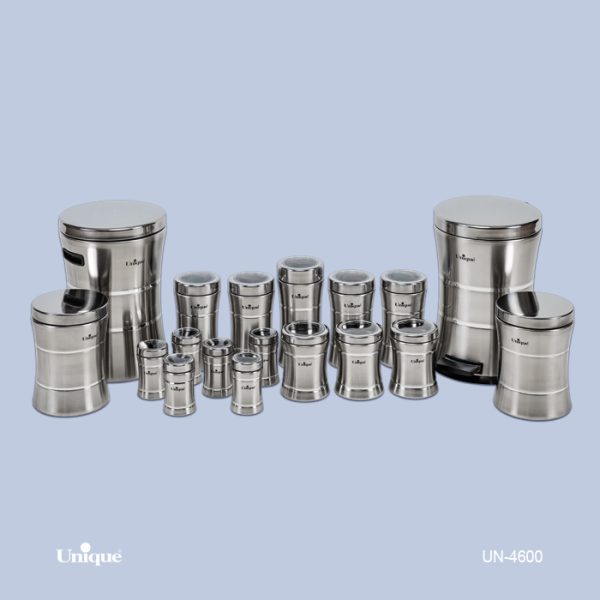 سرویس 18 پارچه کمرباریک تمام استیل یونیک UN-4600