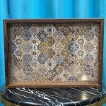 سینی چوبی طرح دار 0050 - تصویر 2