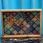 سینی چوبی طرح دار 0030 - تصویر 2