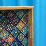 سینی چوبی طرح دار 0030 - تصویر 3