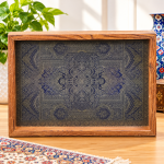 سینی چوبی طرح دار 0010