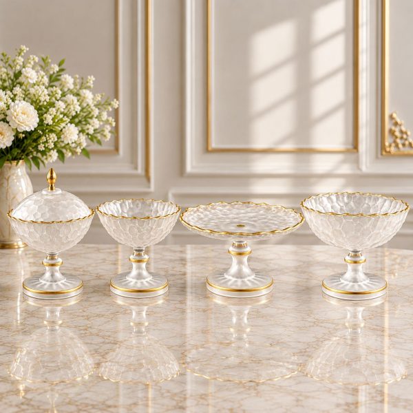 سرویس پذیرایی ۴تیکه طرح ROYAL رویال یخی
